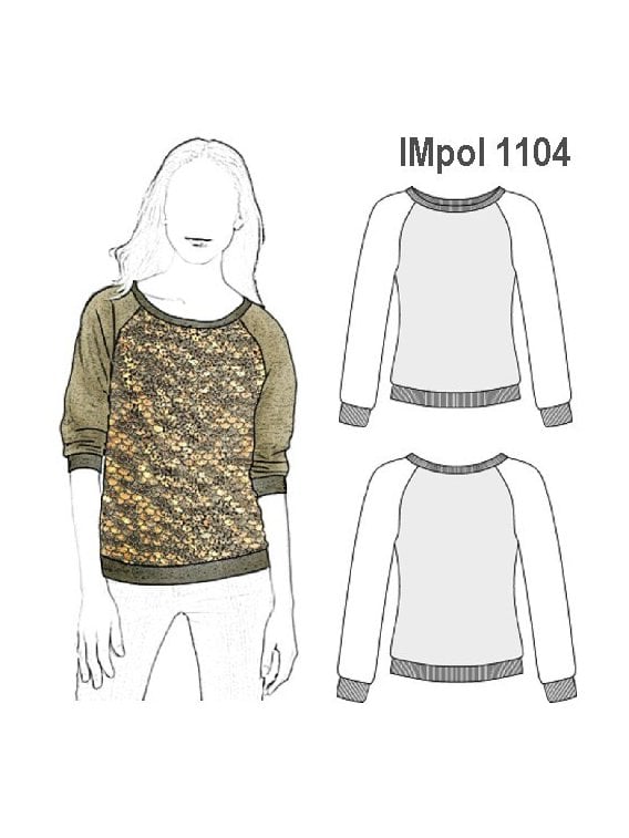 POLERON BRILLOS NIÑA, CUELLO SEMI-ESCOTA