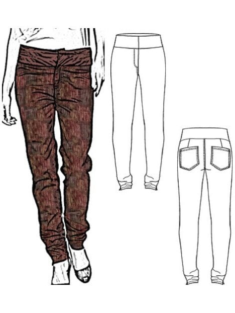 PANTALON PRETINA FANTASíA MUJER, BOLSILL