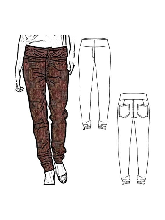 PANTALON PRETINA FANTASíA MUJER, BOLSILL