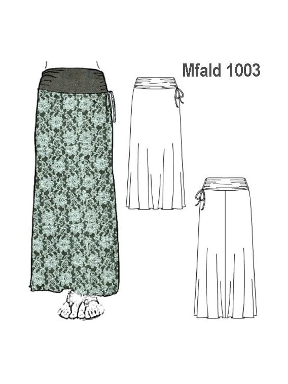 FALDA PRETINA ELASTICADA MUJER, PRETINA