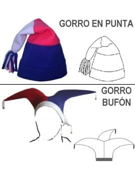 GORRO BUFÓN Y GORRO EN PUNTA 1002