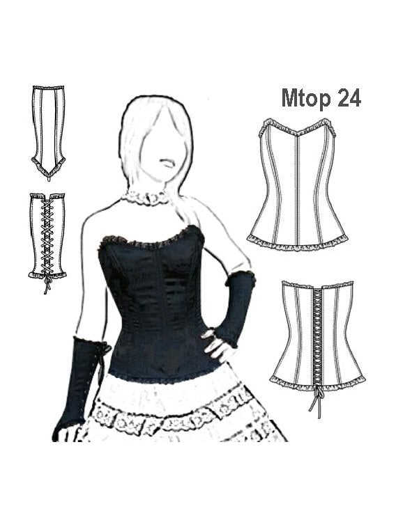 CORSET TENDENCIA LOLITA, ABROCHADO EN ES