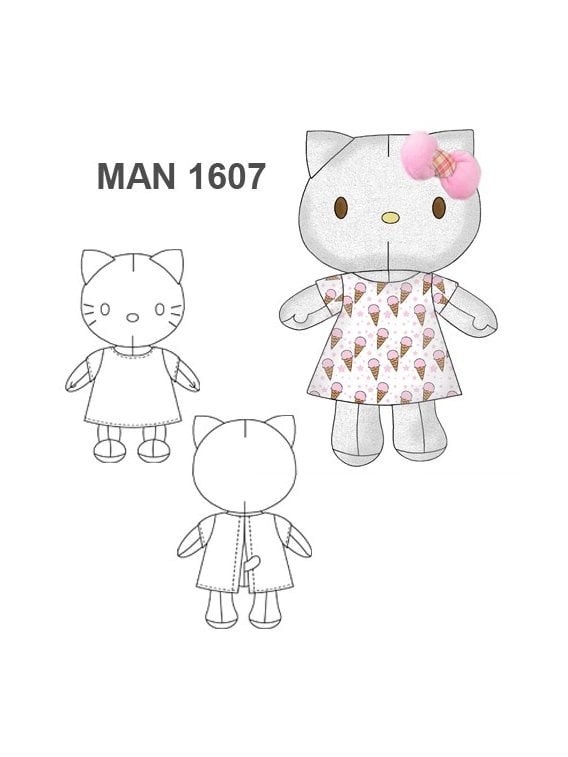 PELUCHE GATITA 48 CMs