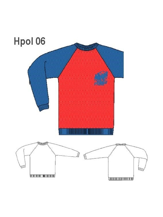 POLERON MANGA RAGLAN HOMBRE.