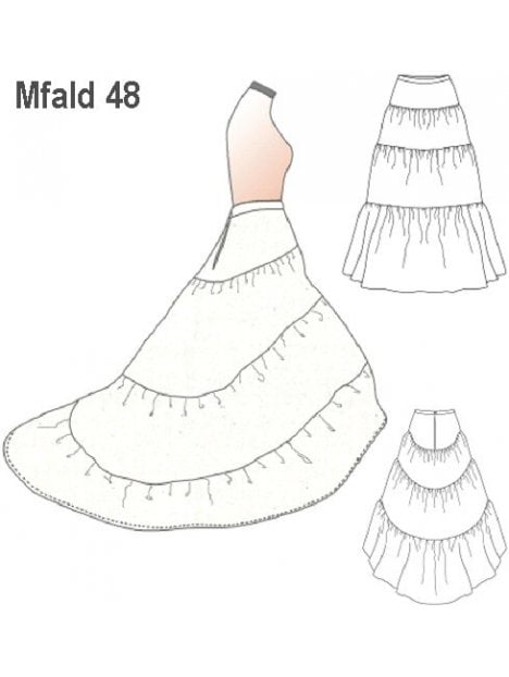 FALSO NOVIA CON COLA, BOTON ESPALDA, REB