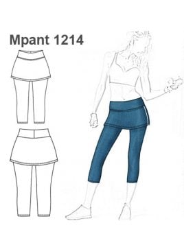 PANTALON CALZA FALDA MUJER 1214