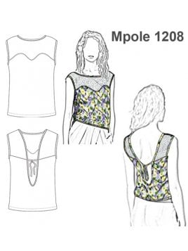 POLERA ENCAJE CORAZON