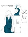 VESTIDO ESCOTE DRAPEADO