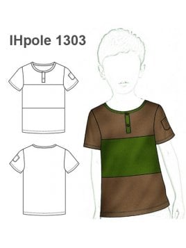 POLERA MANGA PEGADA, CORTES DELANTEROS