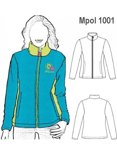 POLAR CIERRE Y BOLSILLOS MUJER, CORTE PR