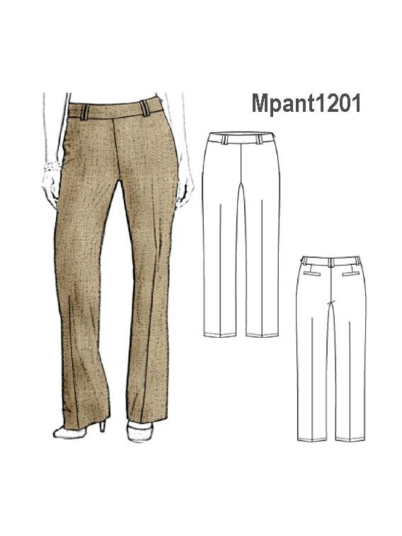 MOLDE: PANTALON CLASICO MUJER 1201