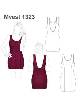 VESTIDO AJUSTADO MUJER 1323