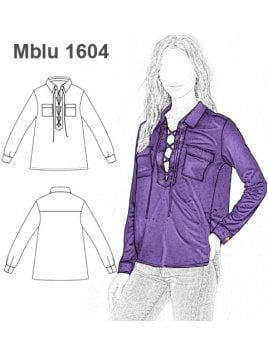 MOLDES PATRONES BLUSA CAMISA MANGA LARGA