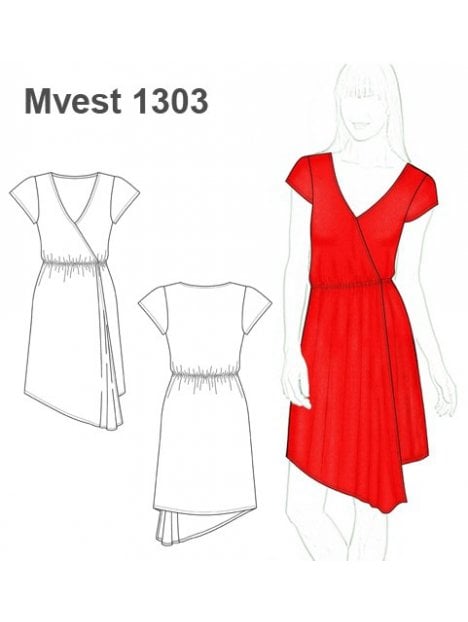 VESTIDO ASIMETRICO
