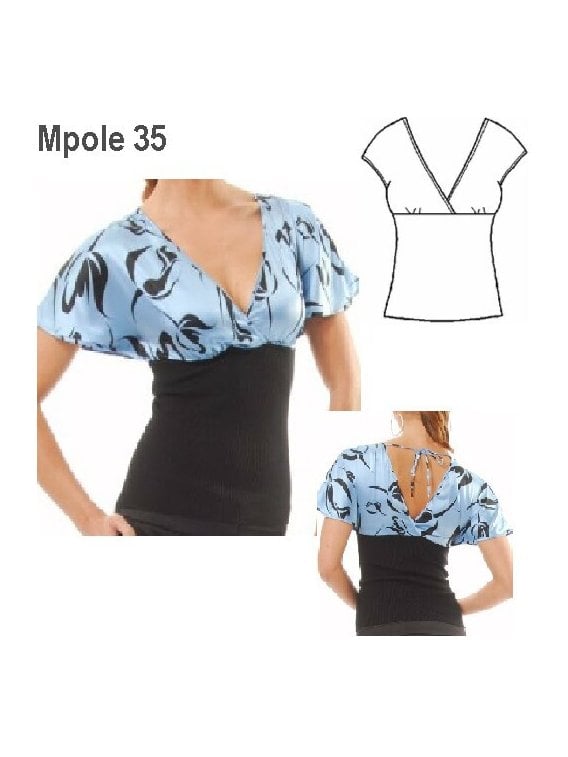 POLERA MANGA KIMONO MUJER.