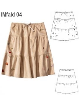 FALDA RECOGIDA NIÑA 0904