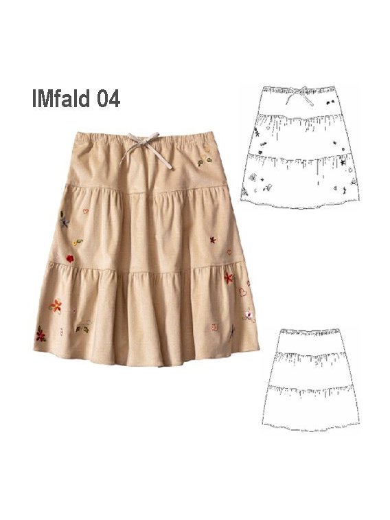 FALDA RECOGIDA NIÑA 0904