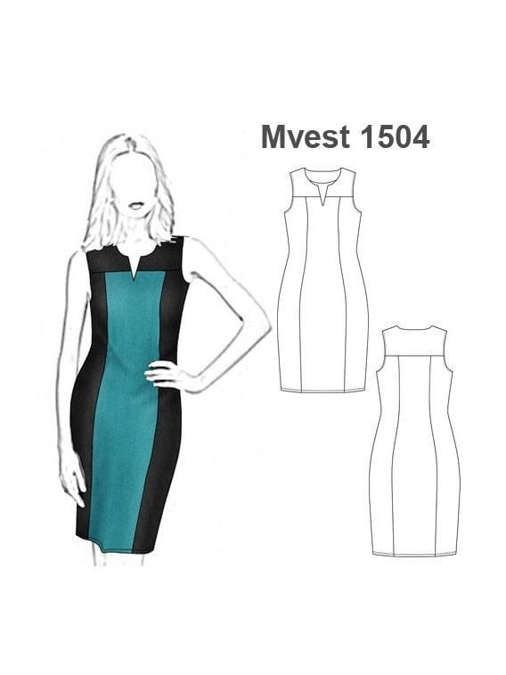 VESTIDO CORTES LATERALES