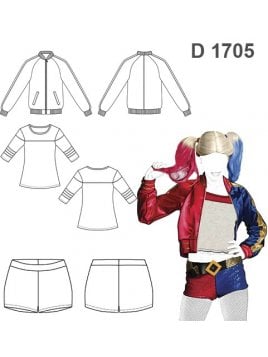 DISFRAZ VILLANA COMICS 1705