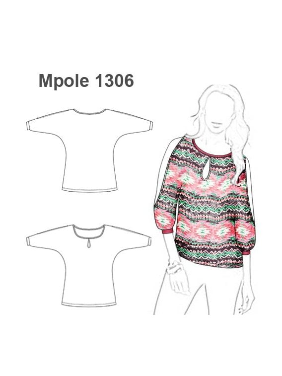 POLERA KIMONO VUELOS ABERTURA HOMBROS