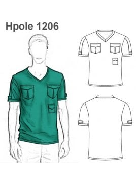 POLERA BOLSILLOS Y TRBAS