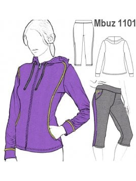 BUZO CAPRI MUJER, BOLSILLOS EN CORTE DEL