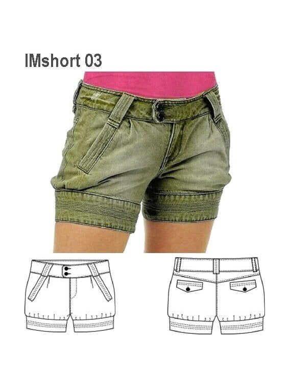 SHORT RECOGIDO NIÑA 0903