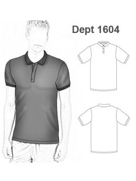 PATRONES: POLERA SLIM FIT HOMBRE