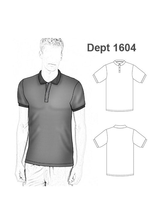 PATRONES: POLERA SLIM FIT HOMBRE