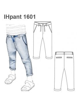 PANTALON TIRO LARGO NIÑO 1601
