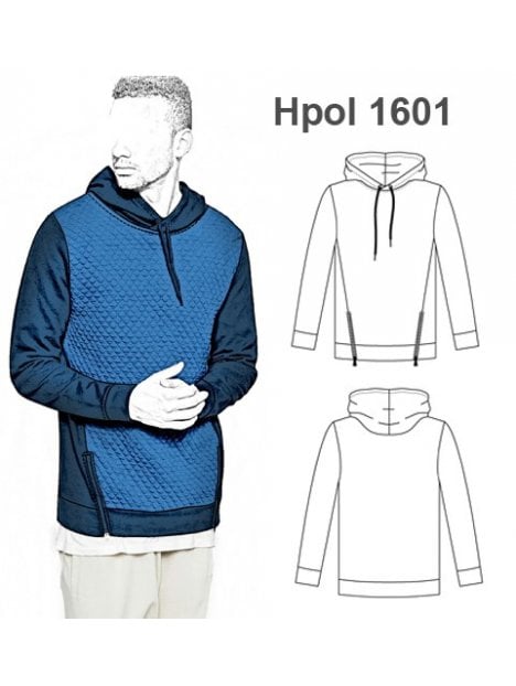 POLERON  CON GORRO HOMBRE 1601