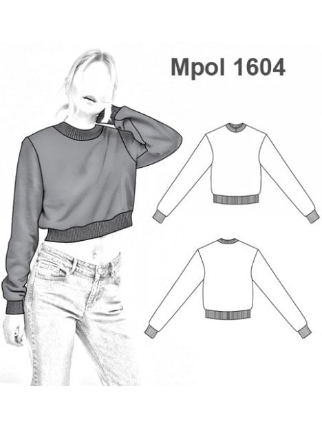 MOLDE: POLERON CORTO MUJER 1604