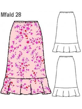 FALDA CORTE JABOT MUJER, FORRO INTERIOR