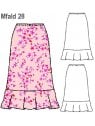 FALDA CORTE JABOT MUJER, FORRO INTERIOR