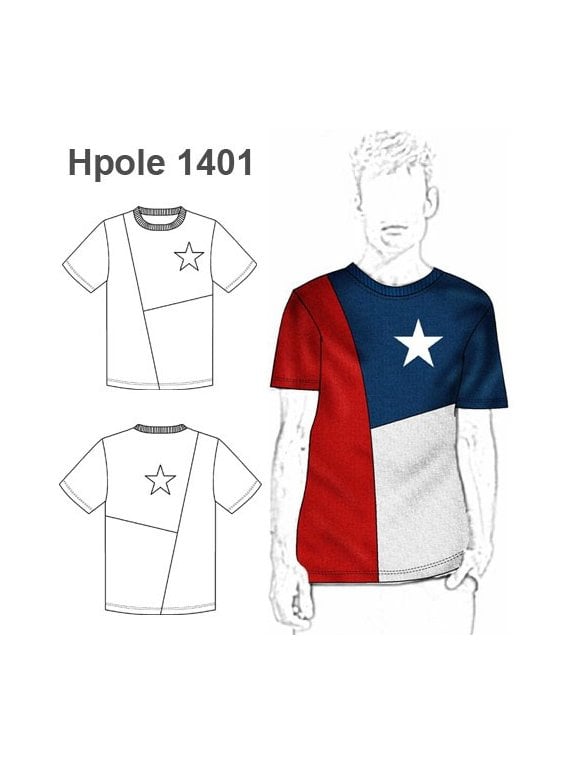 POLERA BANDERA CHILENA