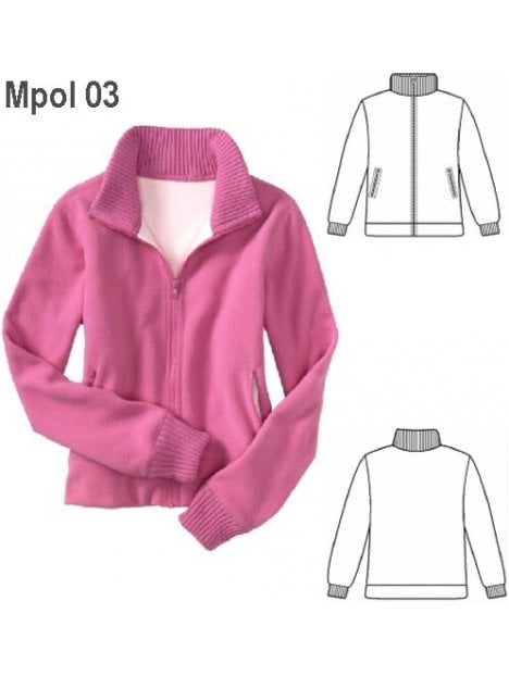 POLERON CUELLO TEJIDO MUJER,