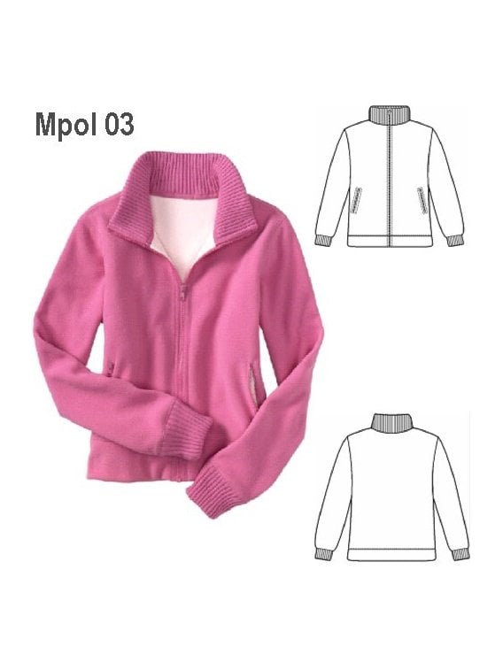 POLERON CUELLO TEJIDO MUJER,