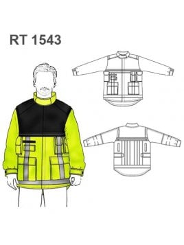 CHAQUETA BOMBERO RESCATE RT 1543