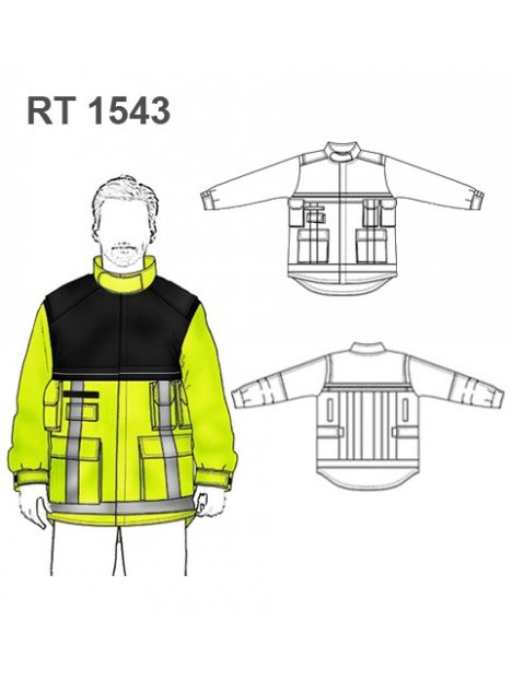 CHAQUETA BOMBERO RESCATE RT 1543