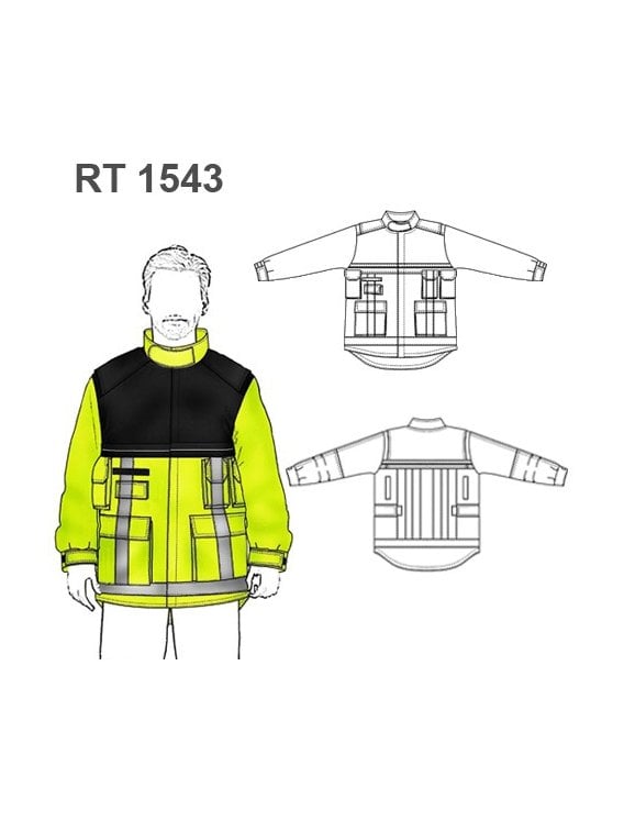CHAQUETA BOMBERO RESCATE RT 1543