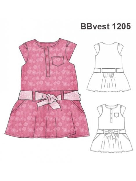 VESTIDO LAZO CINTURA