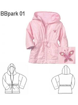 PARKA CAPUCHON BEBE FORRO INTERIOR