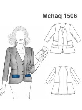 CHAQUETA MANGA 3/4 MUJER