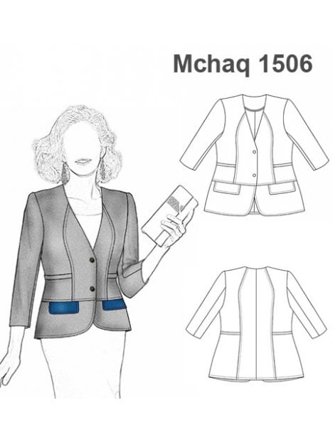 CHAQUETA MANGA 3/4 MUJER