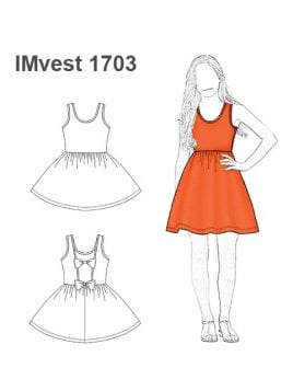 VESTIDO EVASE NIÑA 1703
