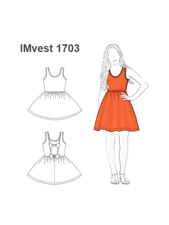 VESTIDO EVASE NIÑA 1703