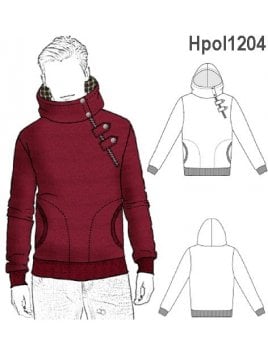 POLERON SEMI ABIERTO HOMBRE 1204