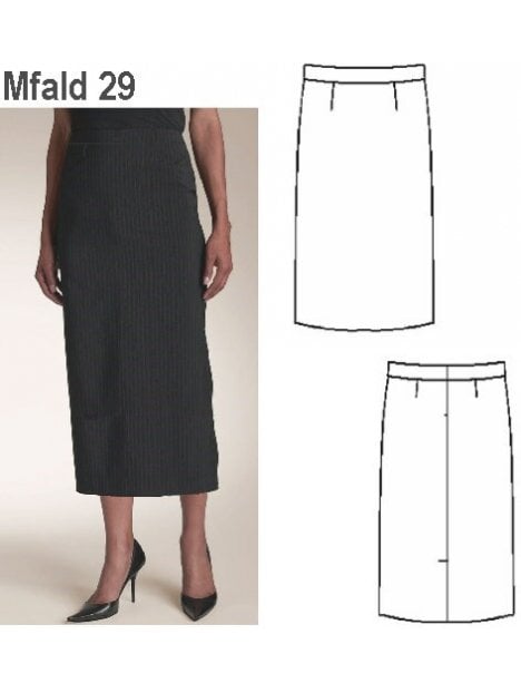 FALDA RECTA MUJER 0929