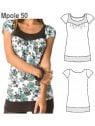 POLERA PRETINA MODA MUJER, PRETINA,
