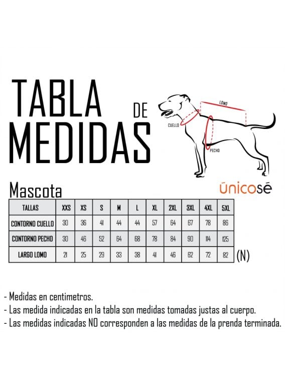 VESTIDO PASCUERA PERRO ACC 1109
